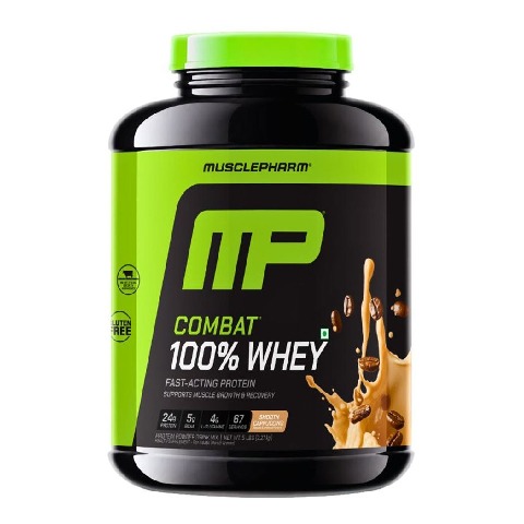 1 - MusclePharm Combat 100% Whey, 5 lb Smooth Cappuccino