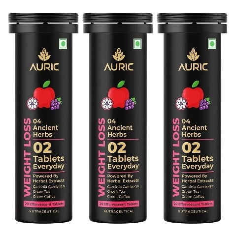 1 - Auric Weight Loss Effervescent Red Apple, 60 tablet(s)