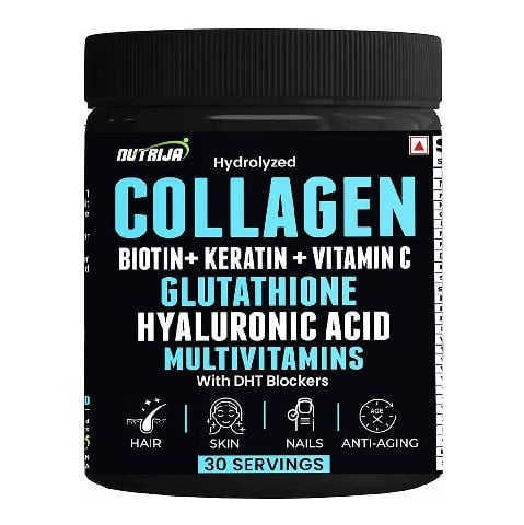 1 - NutriJa Hydrolyzed Marine Collagen with Biotin, 240 g Mango