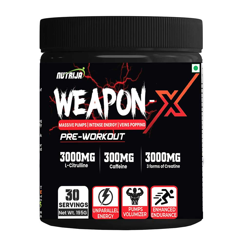 NutriJa Weapon-X Pre-Workout, 0.43 lb Pineapple-image-21