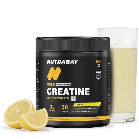 1 - Nutrabay Gold Micronised Creatine Monohydrate, Lemon 0.26 lb