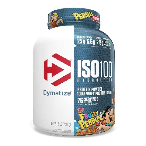 1 - Dymatize ISO 100 Whey Protein Isolate, 5 lb Fruity Pebbles