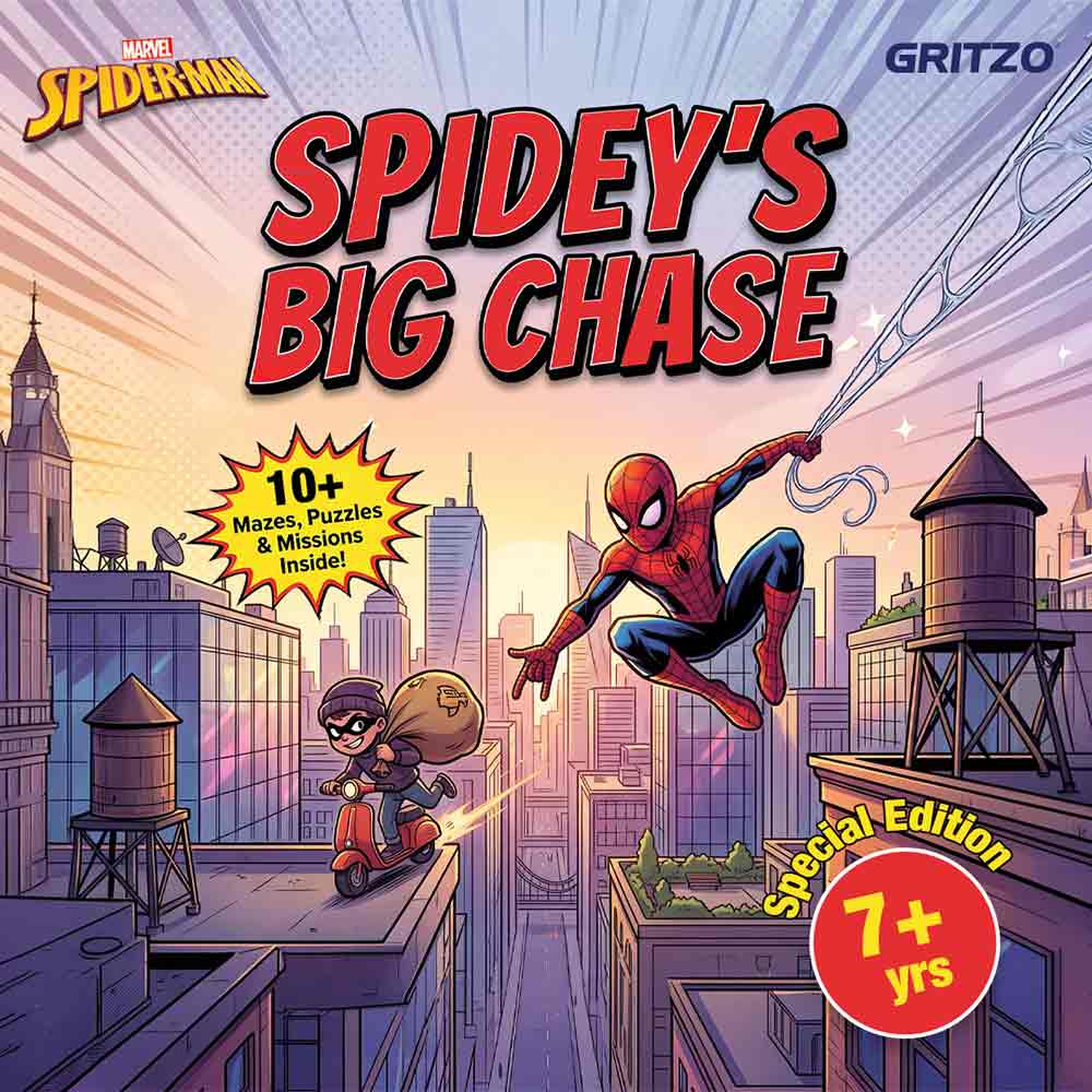 1 - Gritzo Spiderman Comic Book Exclusive Special Edition, 7+ Years Blue
