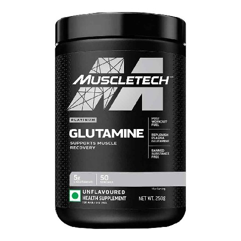 1 - MuscleTech Platinum Glutamine, 0.55 lb Unflavoured