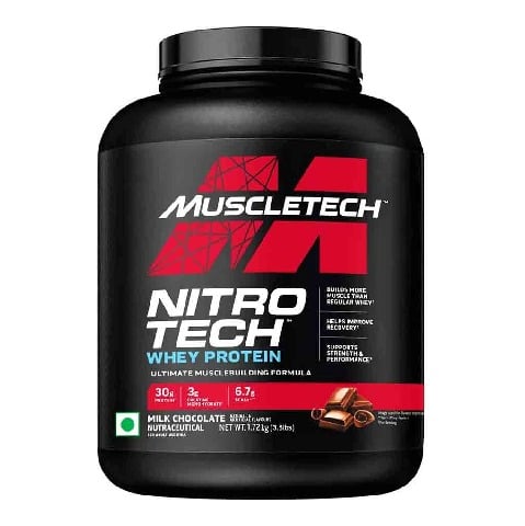 1 - MuscleTech NitroTech Whey Protein,  3.8 lb  Milk Chocolate 