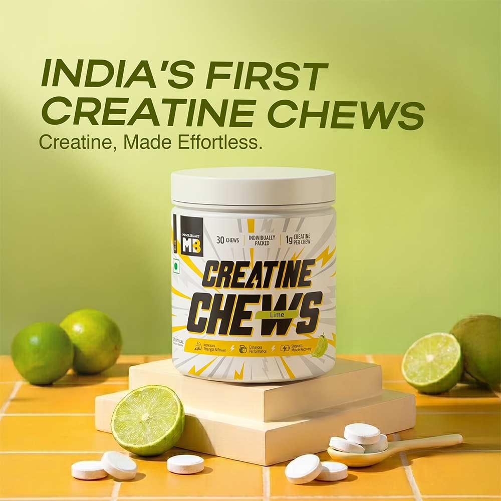 2 - MuscleBlaze Creatine Chews,  Lime  30 tablet(s)
