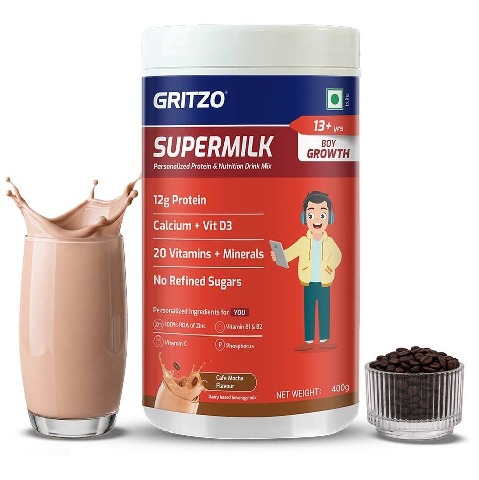 11 - Supermilk Gritzo Growth for Boy 13+ years,  400 g  Cafe Mocha 