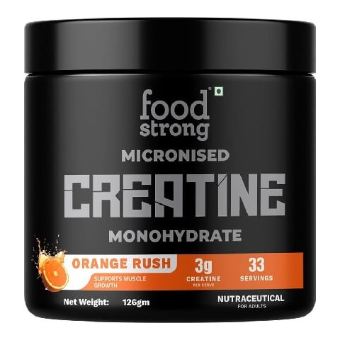 8 - Foodstrong Micronised Creatine Monohydrate,  Orange Rush  0.27 lb 