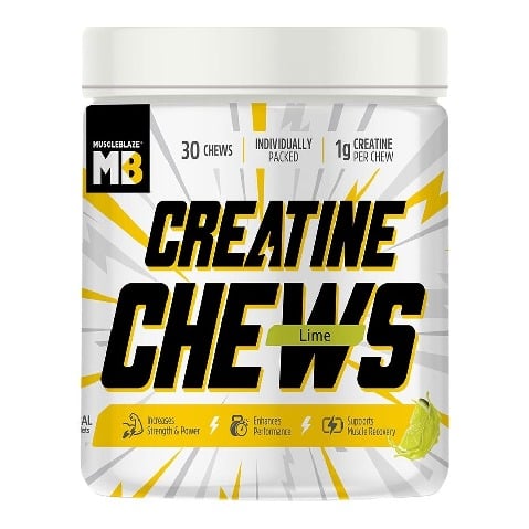 MuscleBlaze Creatine Chews, Lime 30 tablet(s)