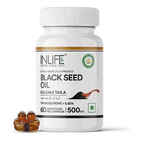 1 - INLIFE Black Seed Oil, 60 veggie capsule(s)