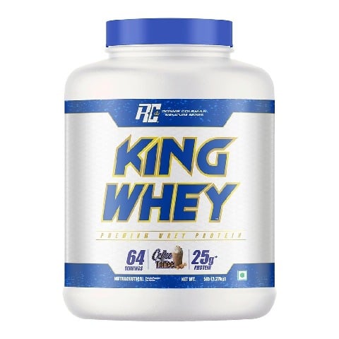 1 - Ronnie Coleman King Whey Protein,  5 lb  Coffee Toffee 