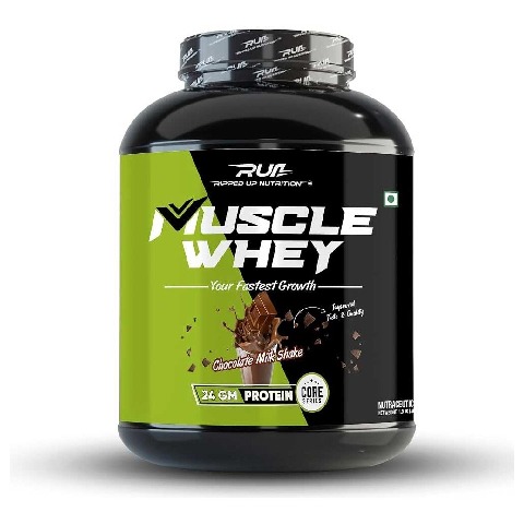 1 - Ripped Up Nutrition Muscle Whey,  4 lb  Chocolate Milkshake 