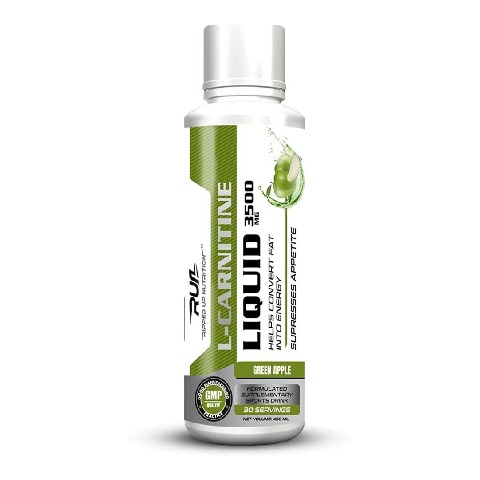 1 - Ripped Up Nutrition Liquid L-Carnitine 3500mg,  450 ml  Green Apple 