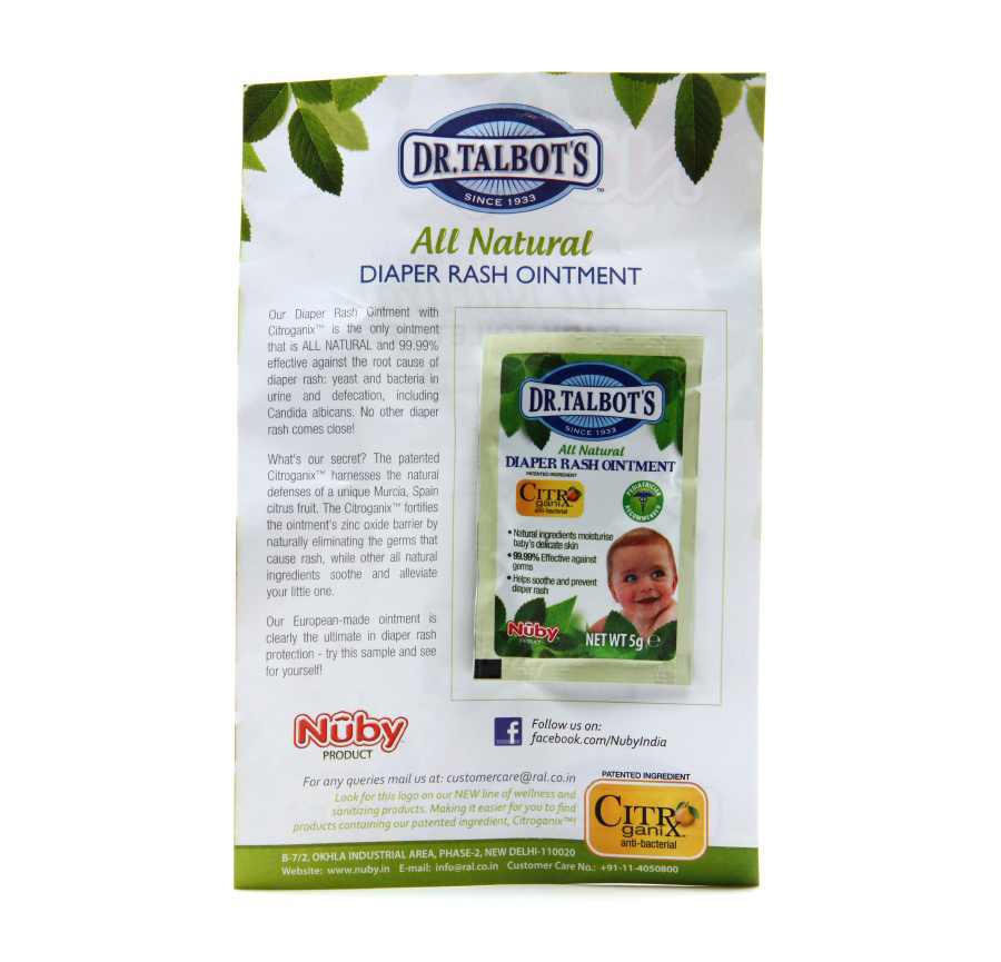 Nuby Diaper Rash Ointment Sachet 5 g online in India