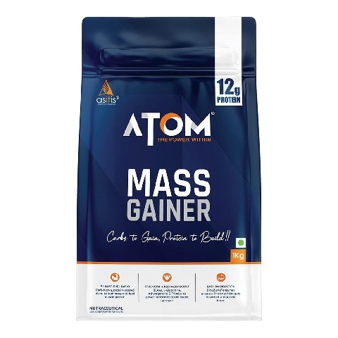 1 - AS-IT-IS Nutrition ATOM PWR Mass Gainer, 2.2 lb Banana