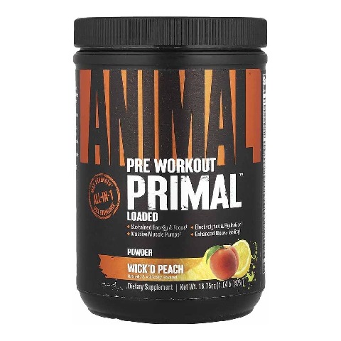 1 - Universal Nutrition Animal Primal Preworkout, 1.04 lb Wick'D Peach