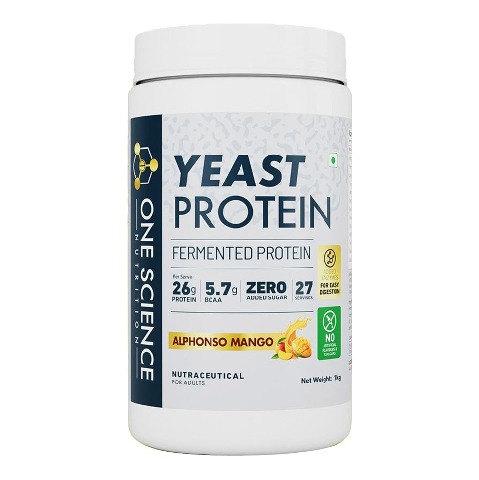 1 - One Science Fermented Yeast Protein, 2.2 lb Alphonso Mango