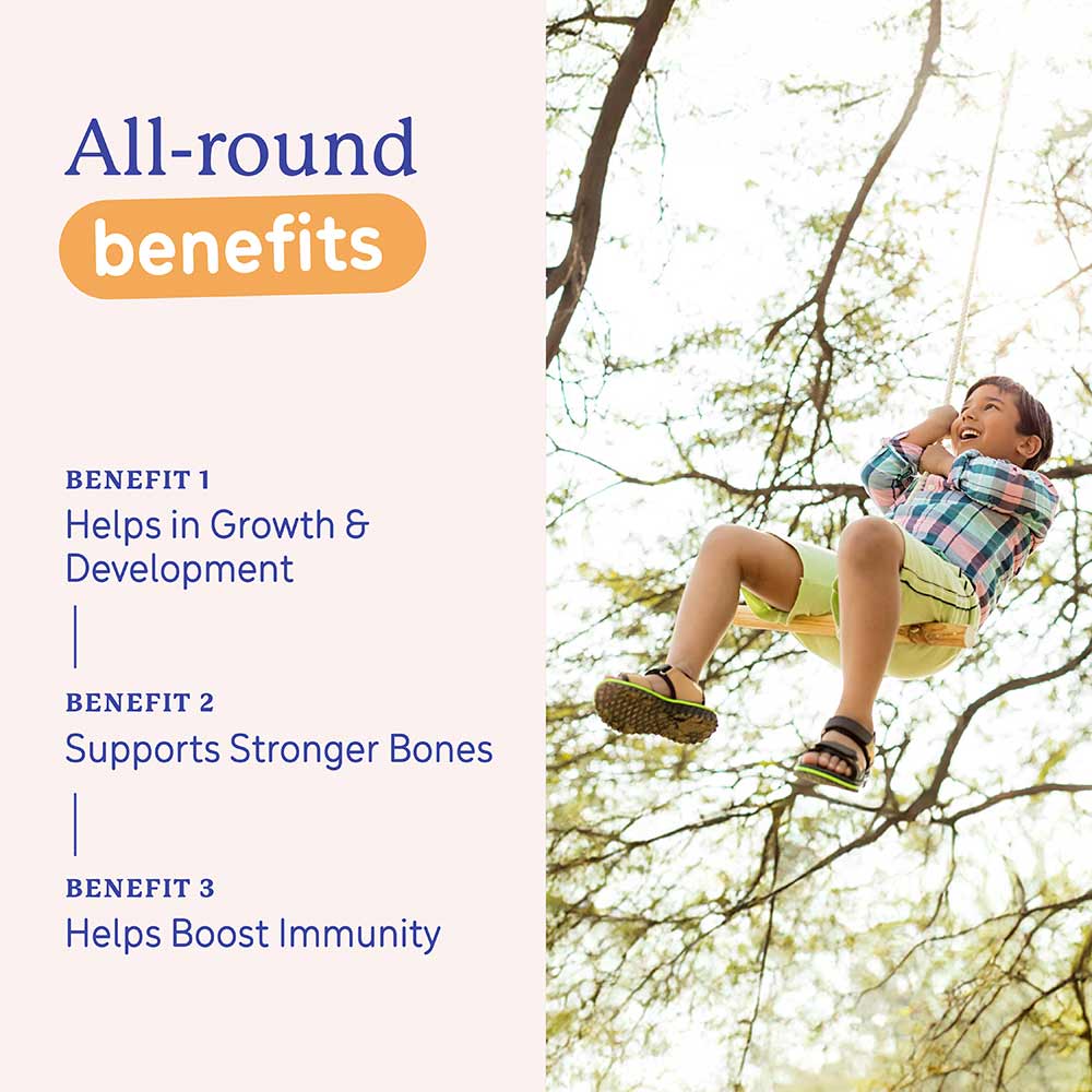 4 - Supermilk Growth for Boy 7 to 12 years,  400 g  Creamy Vanilla  7-12 Yrs  Boy  Growth  With Unrefined Sugar