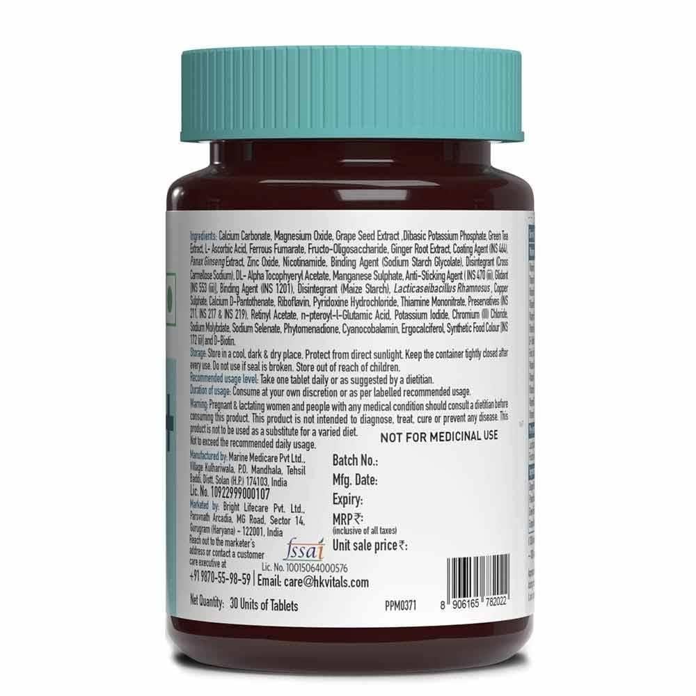 4 - HK Vitals Multivitamin Plus Men (Old MRP),  60 tablet(s)  Unflavoured