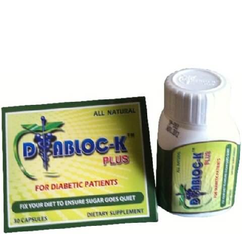 DIABLOC-K Plus Diabetic Natural Food Supplement,  30 capsules 