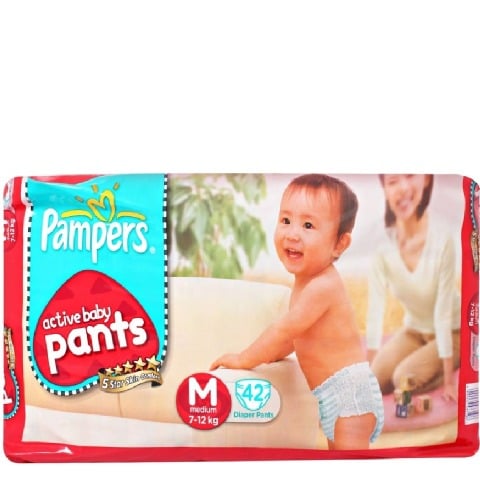 pampers active baby pants medium