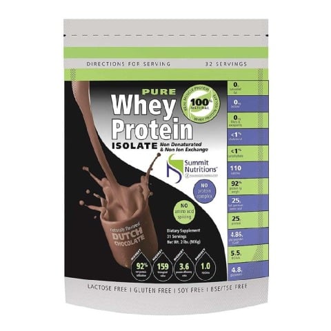 1 - Summit Nutritions 100% Pure Whey Protein Isolate,  2 lb  Chocolate 