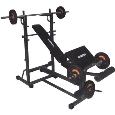 Baspo Personal Gym Bench 9 in 1 (Plates & Rods not included)