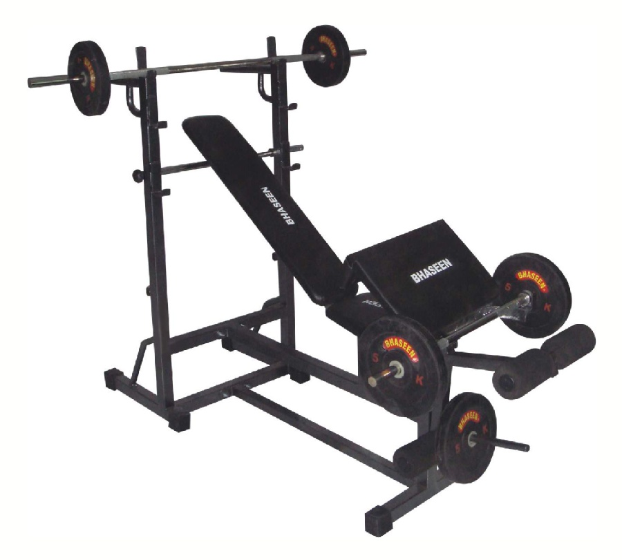 Baspo Personal Gym Bench 9 in 1 (Plates & Rods not included)
