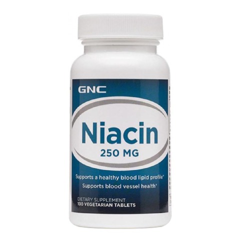 1 - GNC Niacin (250 mg),  Unflavoured  100 tablet(s) 