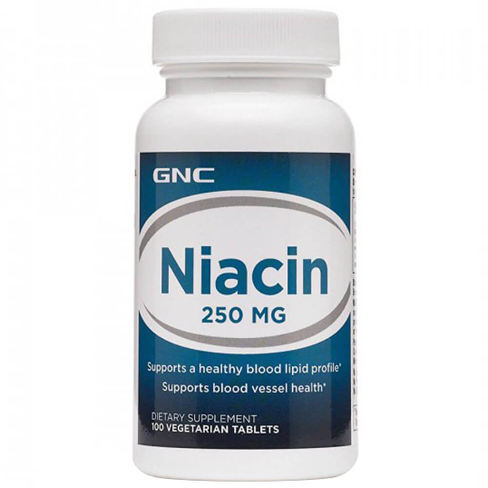 1 - GNC Niacin (250 mg),  Unflavoured  100 tablet(s) 