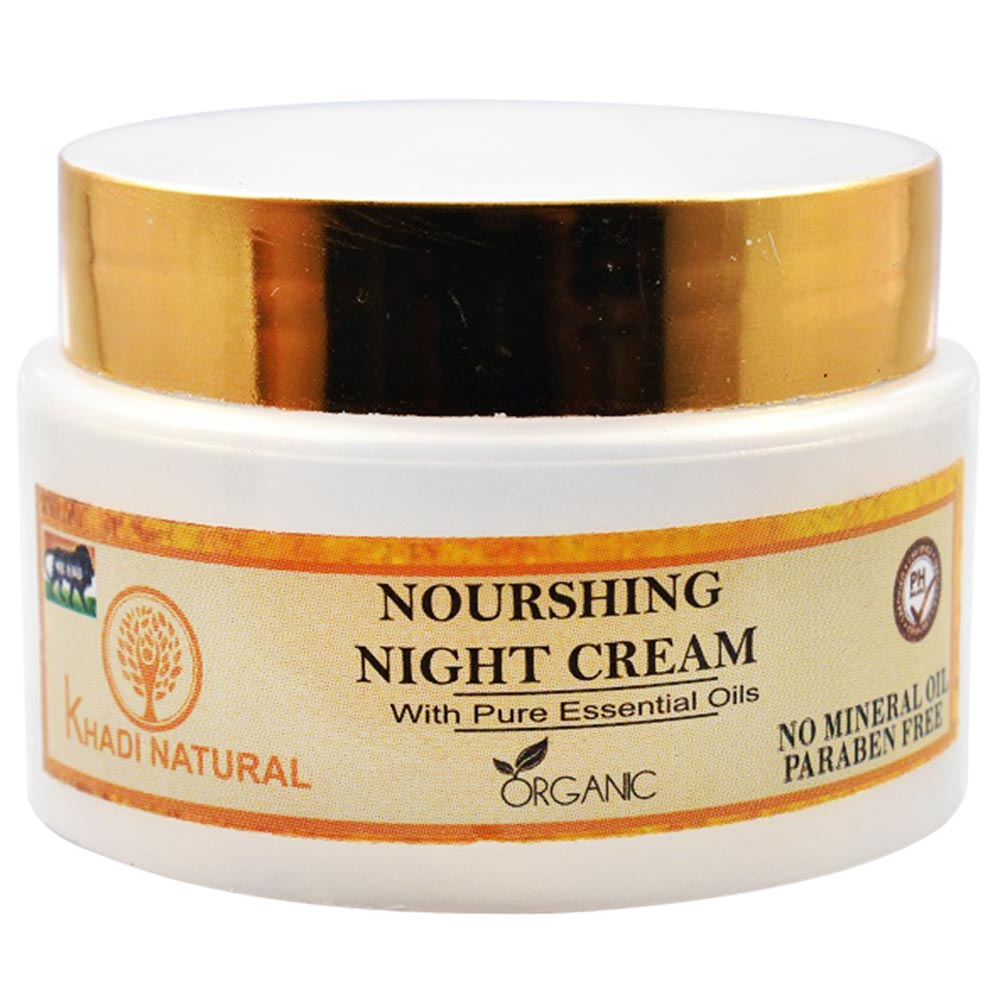 2 - Khadi Natural Nourishing Night Cream,  50 g  for All Skin Types 