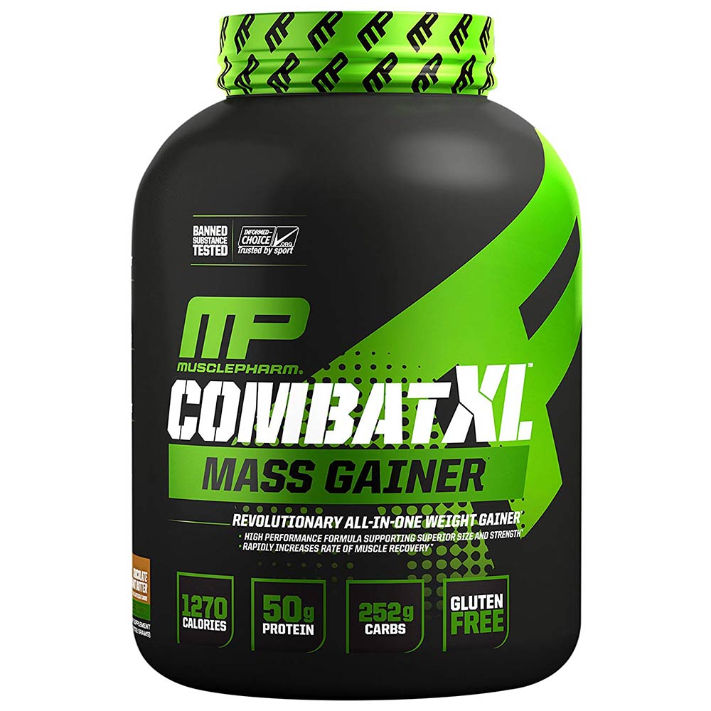 MusclePharm Combat XL Mass Gainer,  6 lb  Chocolate Peanut Butter 
