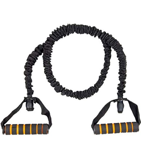 B Fit USA Premium Resistance Band with Nylon Cover and Bag,  Black Level 3  Free Size 