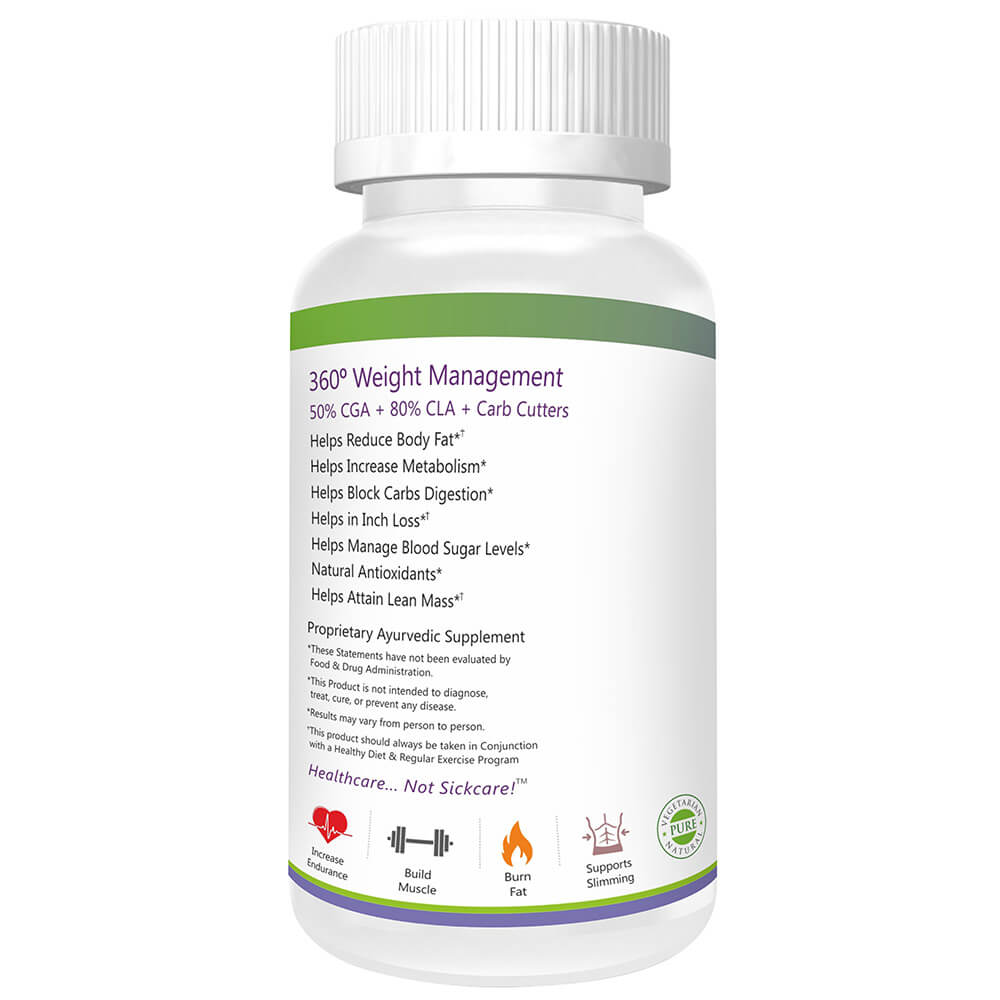 benefits - Bliss Welness Green Coffee Bean Extract  White Kidney Bean Extract and CLA,  120 capsules 