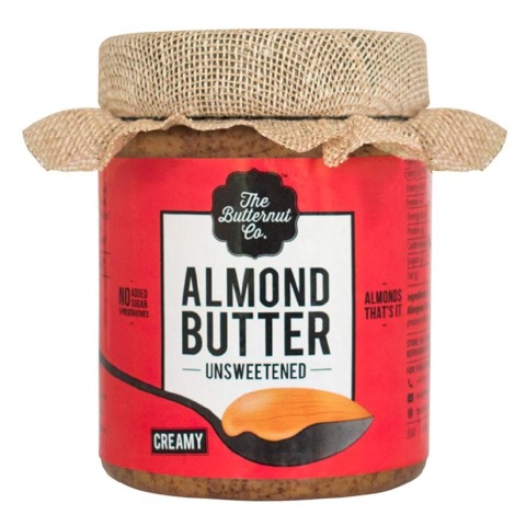 3 - The Butternut Co. Unsweetened Almond Butter,  Creamy  0.2 kg 