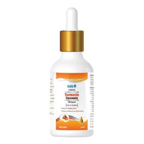 Healthvit Liquid Turmeric Curcumin,  30 ml 