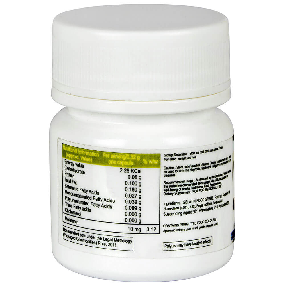 nutritioninfo - Alensleep Melatonin 10 mg,  30 softgels 