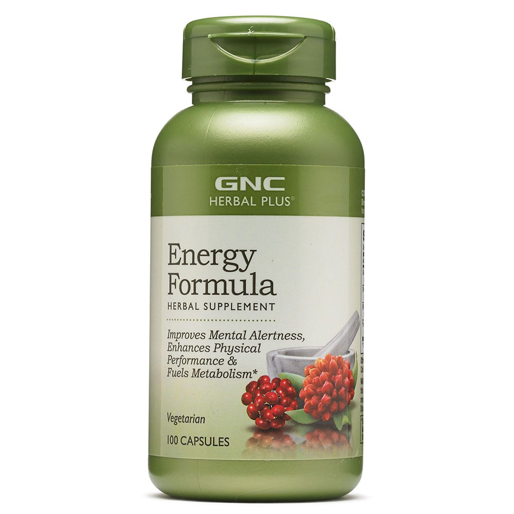 3 - GNC Herbal Plus Energy Formula,  100 capsules 