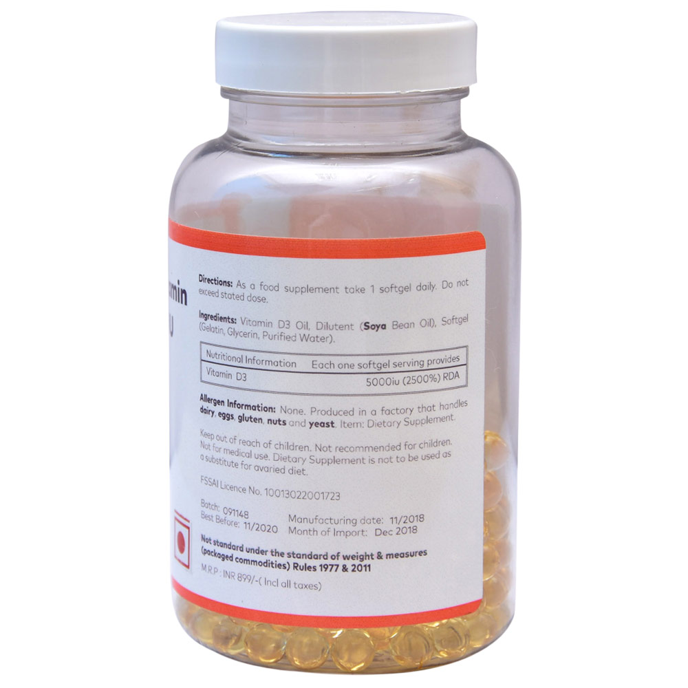 nutrittioninfo - GoNutrition Super Vitamin D3,  180 softgels 