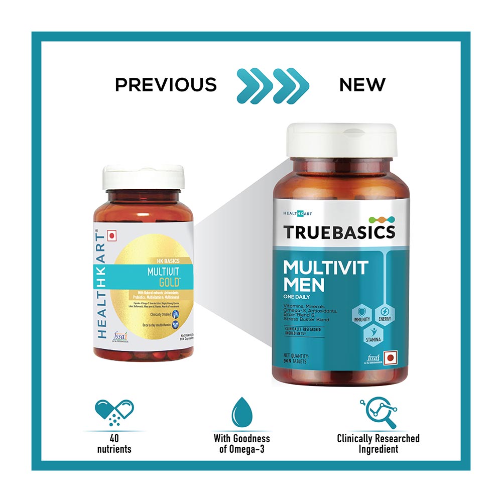 TrueBasics MultiVitamin Men, 90 tablet(s) UnflavouredOnline ...