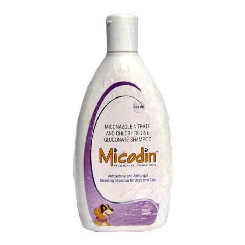 Intas Micodin Medicated Shampoo,  Dog  100ml 