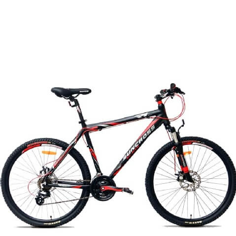 Suncross Fat Bike Cross Suncross R1/M5015 Bicycle, Black Red At