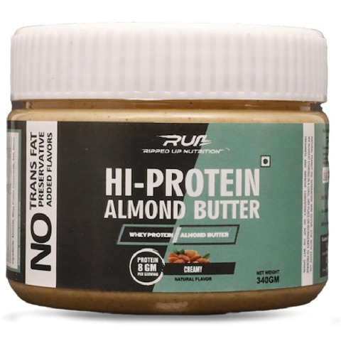 2 - Ripped Up Nutrition Hi Protein Almond Butter,  Creamy  0.340 kg 