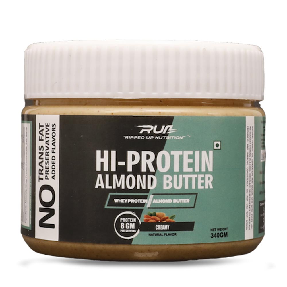 2 - Ripped Up Nutrition Hi Protein Almond Butter,  Creamy  0.340 kg 