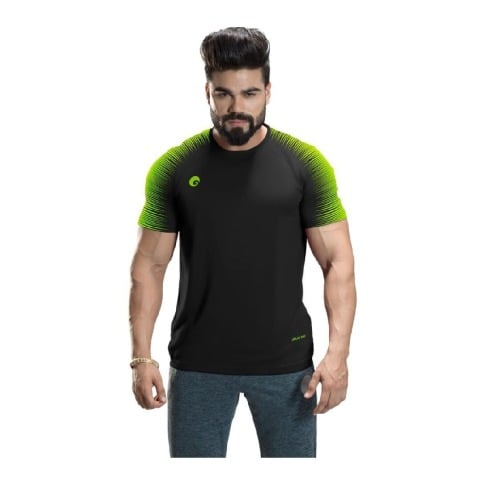 1 - Omtex Gym T Shirt Spider 007,  Black  XXL 