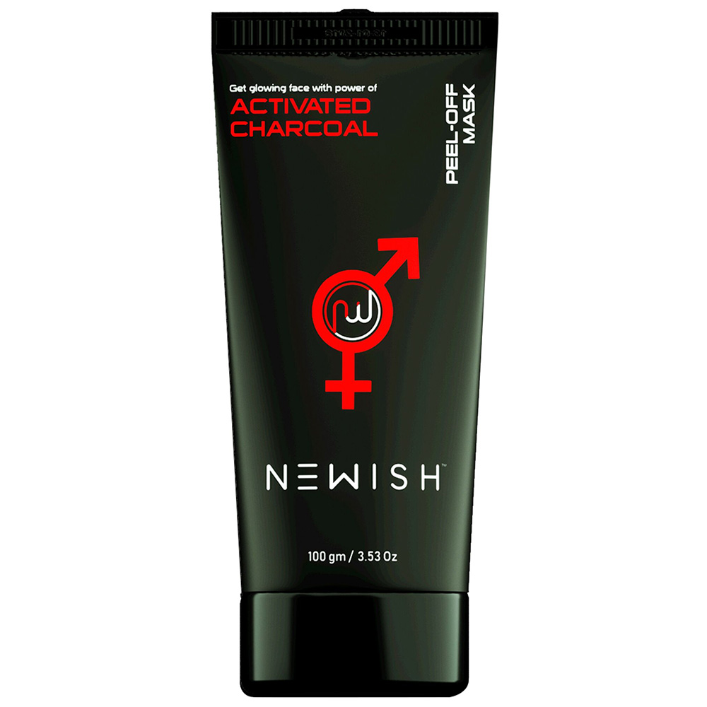 Newish Activated Charcoal Peel Off Mask,  100 g  for All Skin Types 