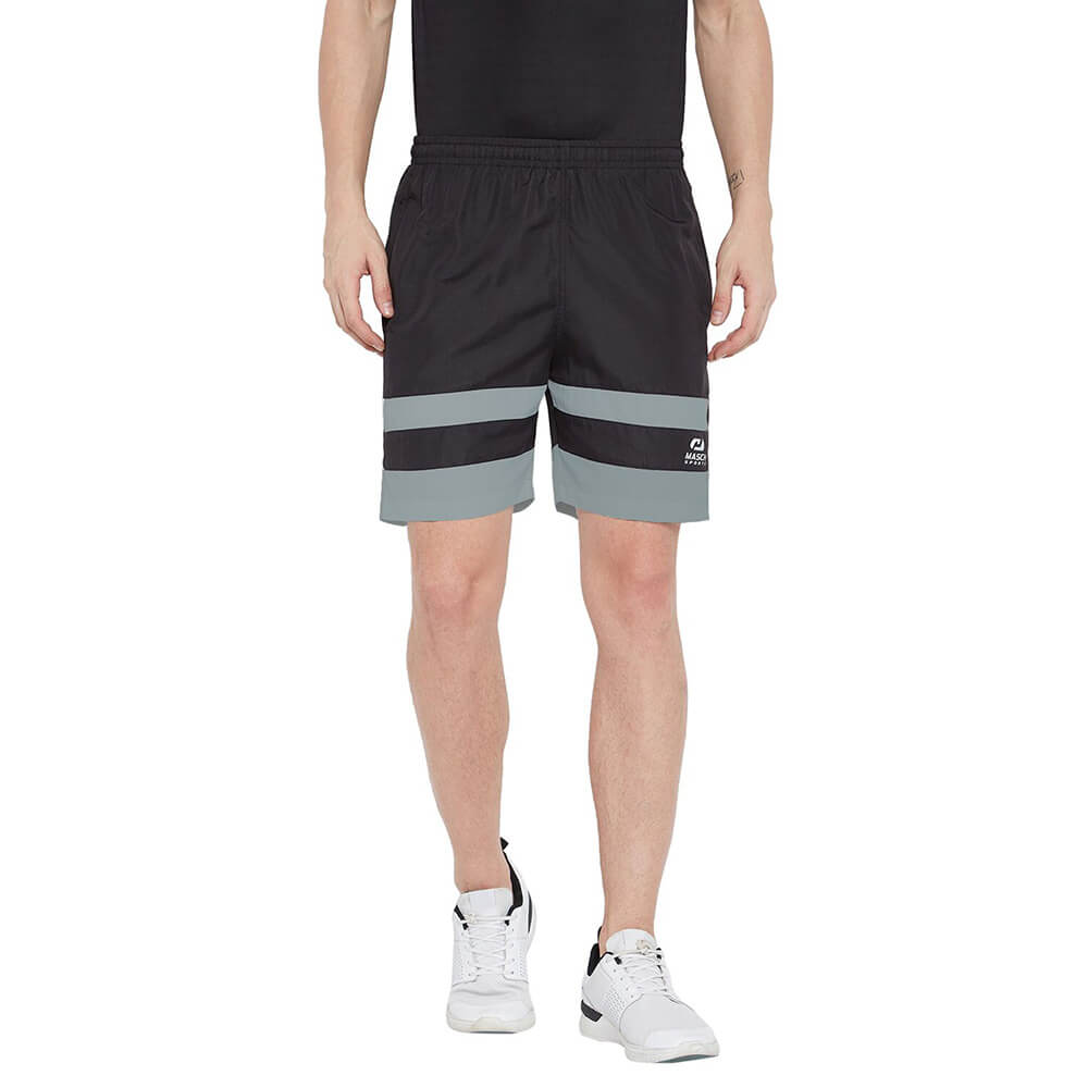 1 - Masch Mens Regular Fit Polyester Shorts,  XL  Black 