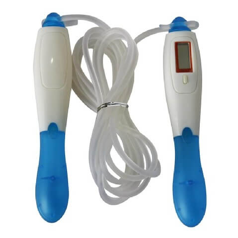 B Fit USA Digital Skipping Rope (3018), White/Blue B Fit USA Digital Skipping Rope (3018), White/Blue