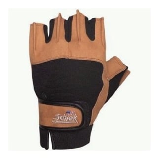 Schiek Power Gel Lifting Gloves, Black And Brown XS