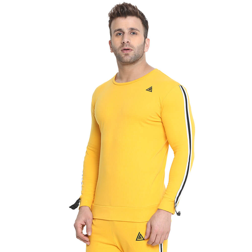 3 - Aesthetic Bodies Sweat Shirt,  Yellow  Medium 